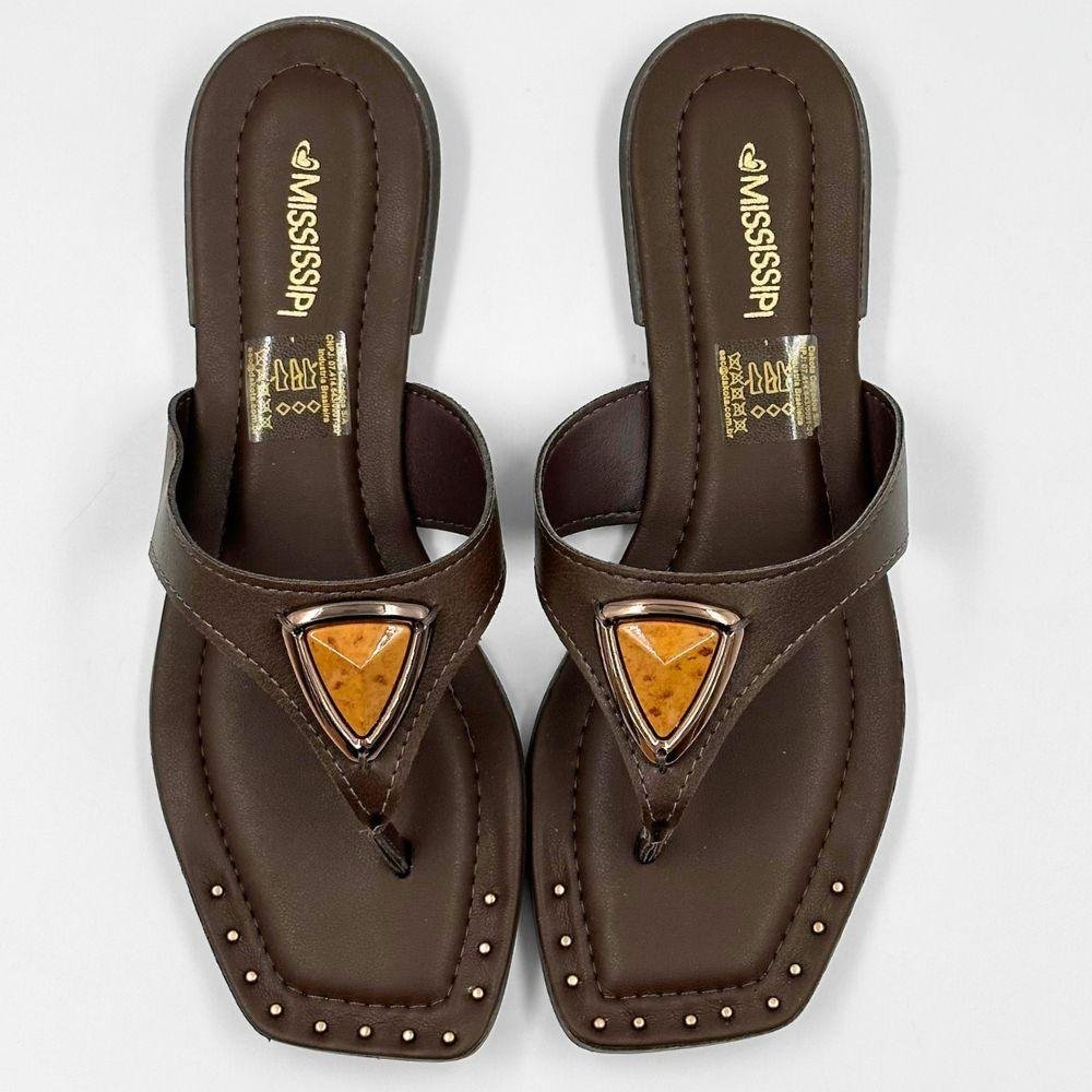 Tamanco Mississipi Rasteira Feminino Cacau 5