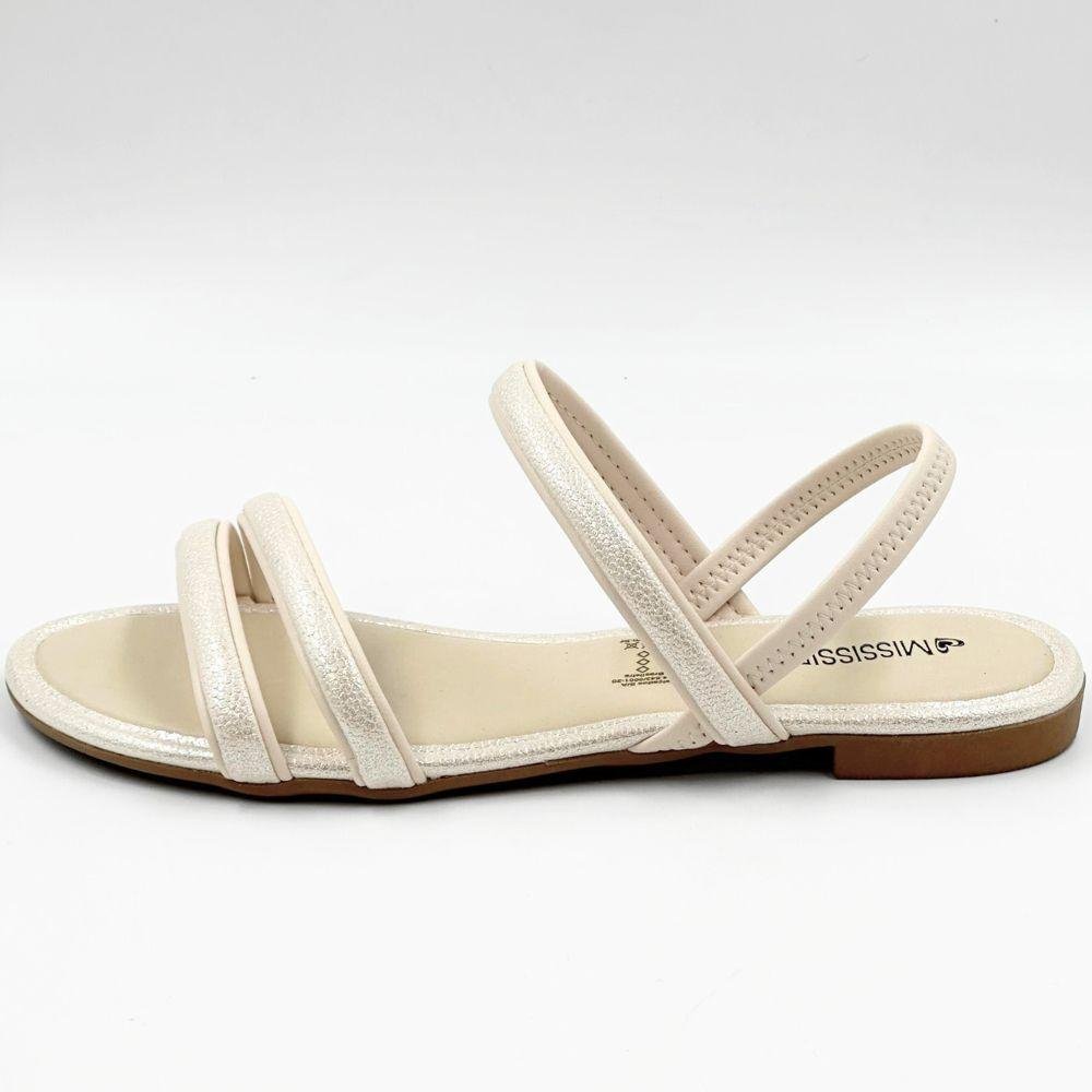 Sandália Mississipi Rasteira Feminina Branco 1
