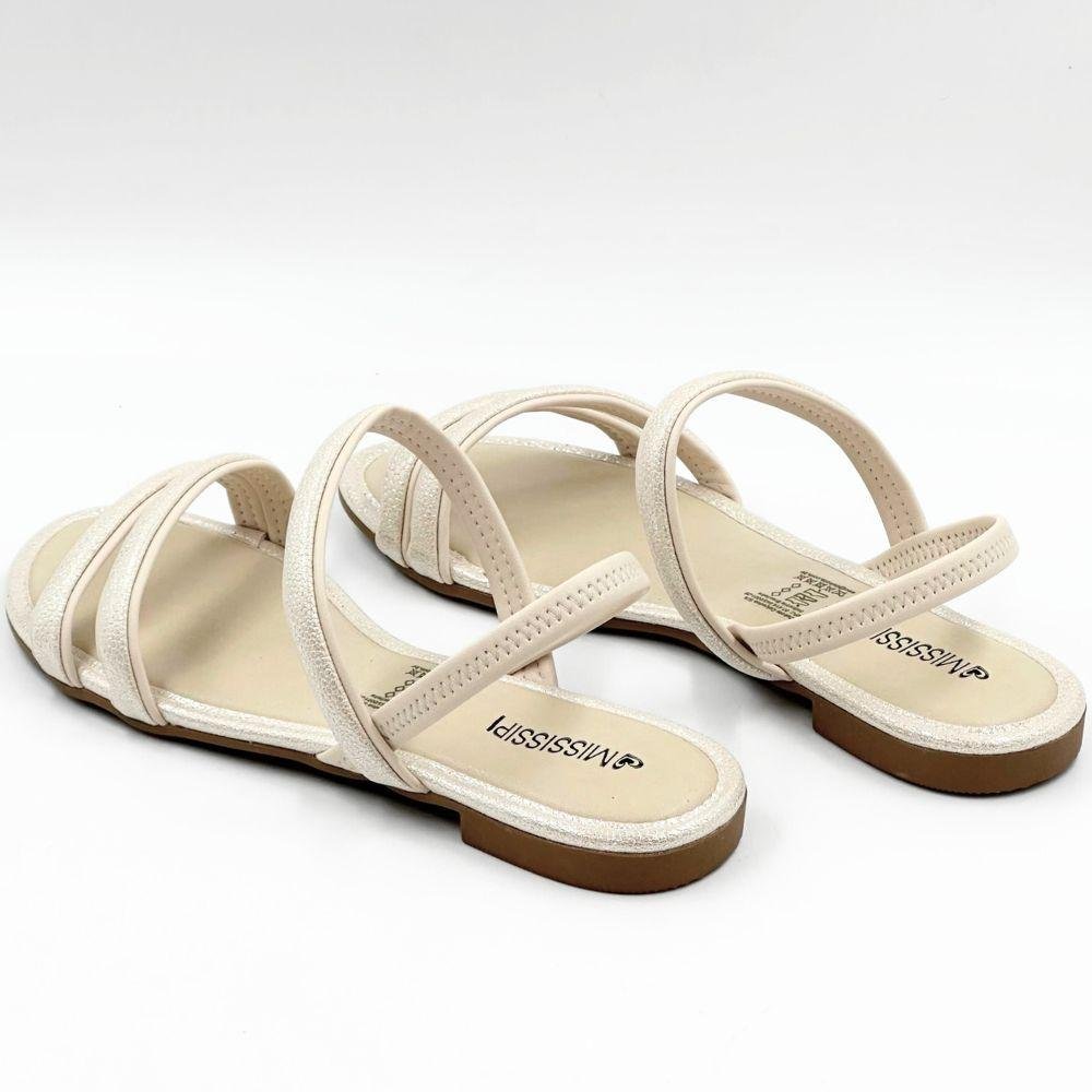 Sandália Mississipi Rasteira Feminina Branco 4