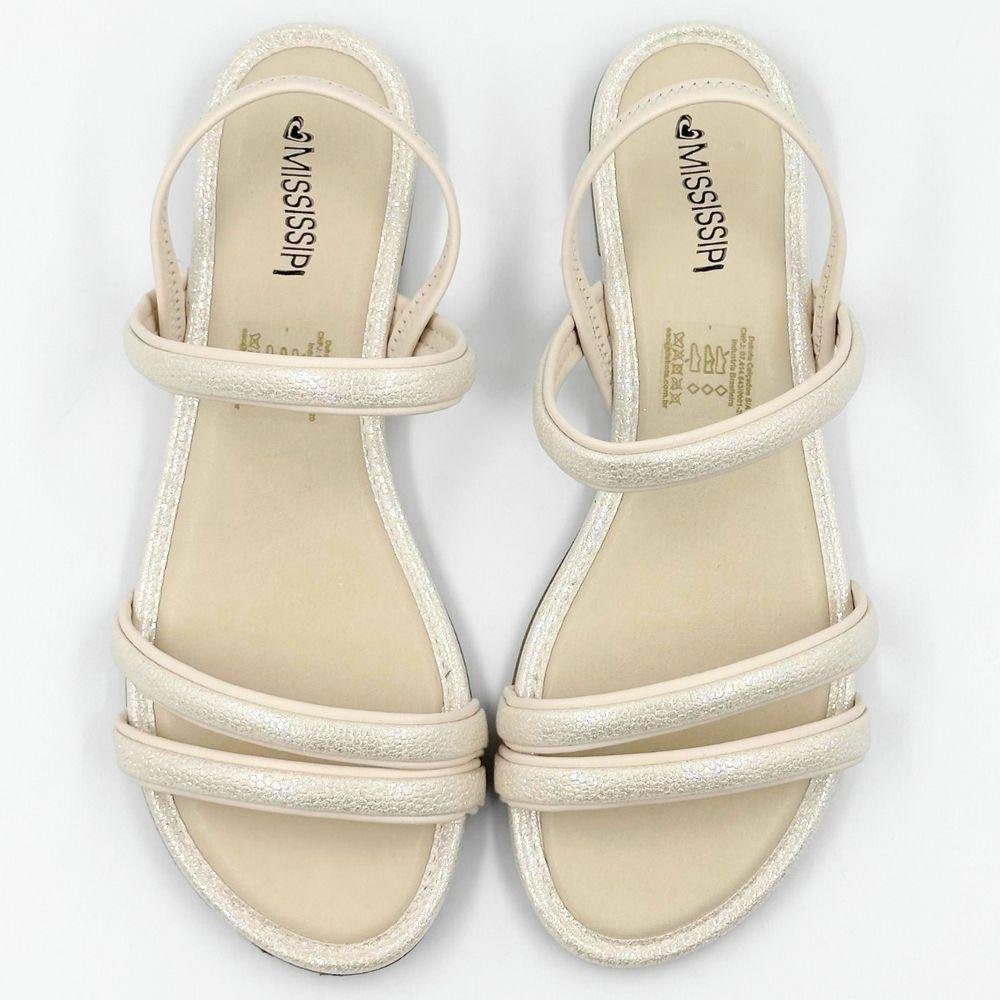 Sandália Mississipi Rasteira Feminina Branco 5