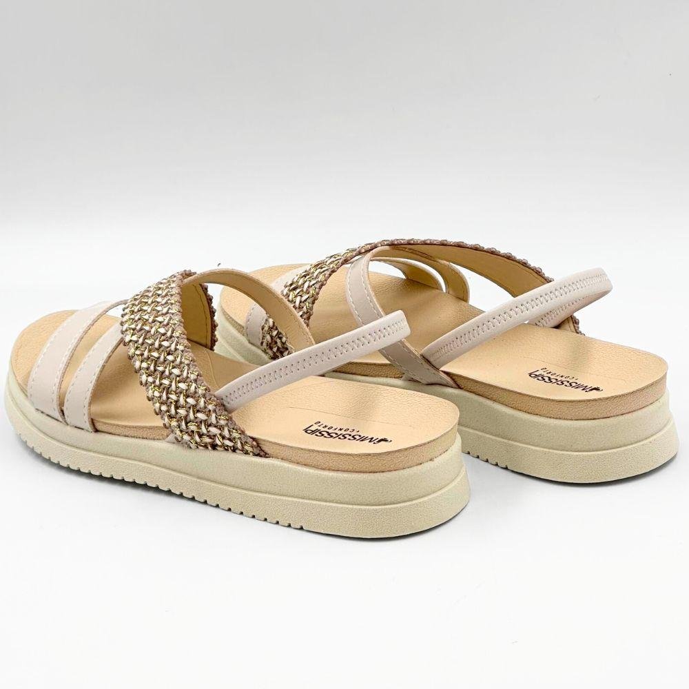 Sandália Mississipi Casual Flatform Feminina Branco 4