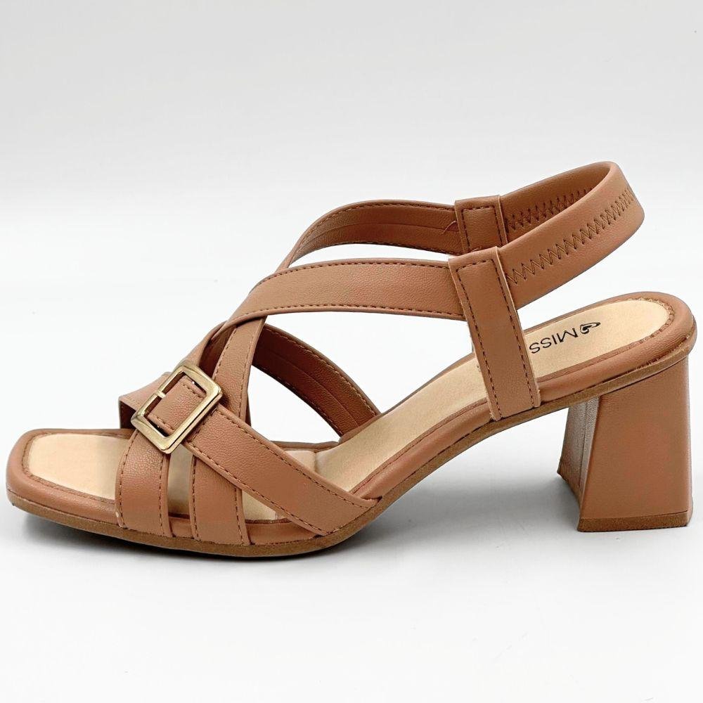 Sandália Mississipi Salto Alto Casual Feminina