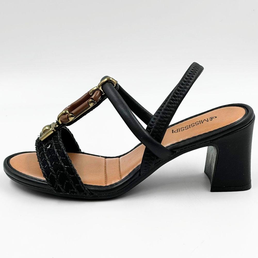 Sandália Mississipi Salto Alto Casual Feminina