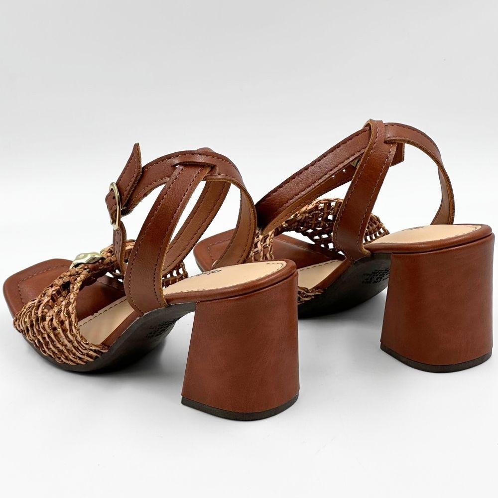 Sandália Dakota Casual Salto Bloco Feminina Conhaque 4