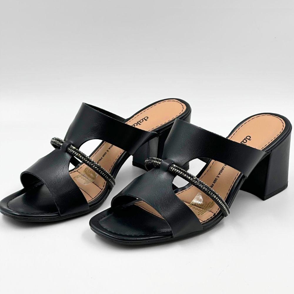 Tamanco Dakota Slide Salto Alto Feminino Preto 2