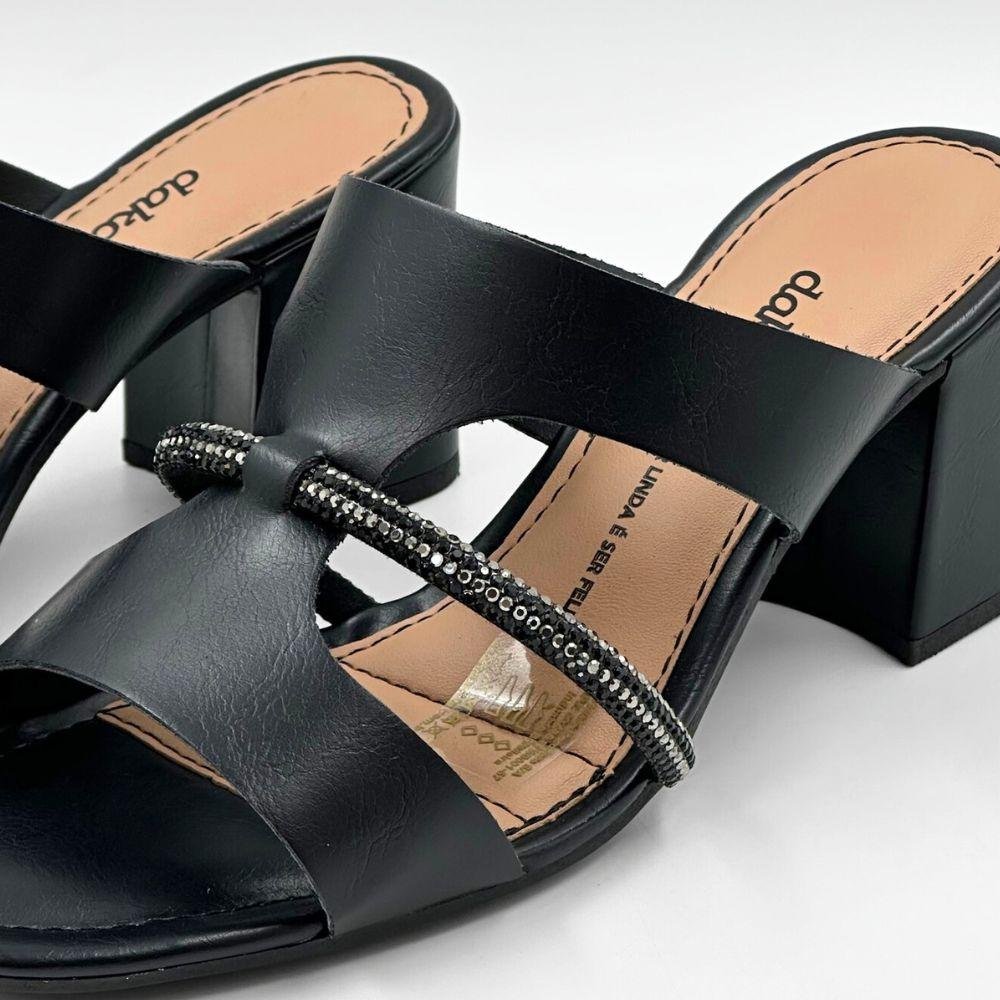 Tamanco Dakota Slide Salto Alto Feminino Preto 3