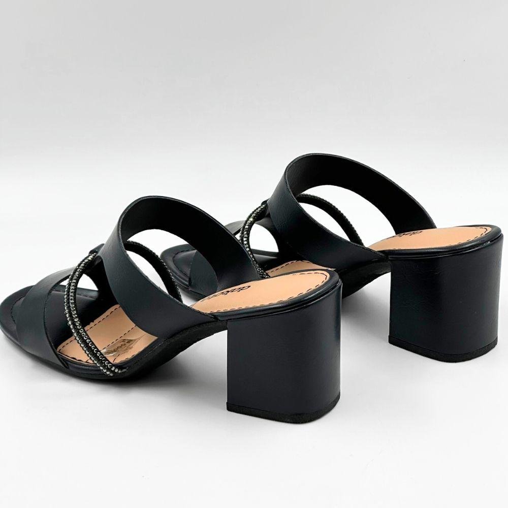 Tamanco Dakota Slide Salto Alto Feminino Preto 4