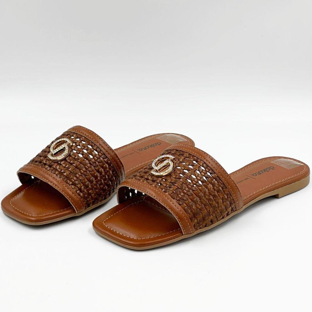 Tamanco Dakota Slide Rasteira Feminino Caramelo 2
