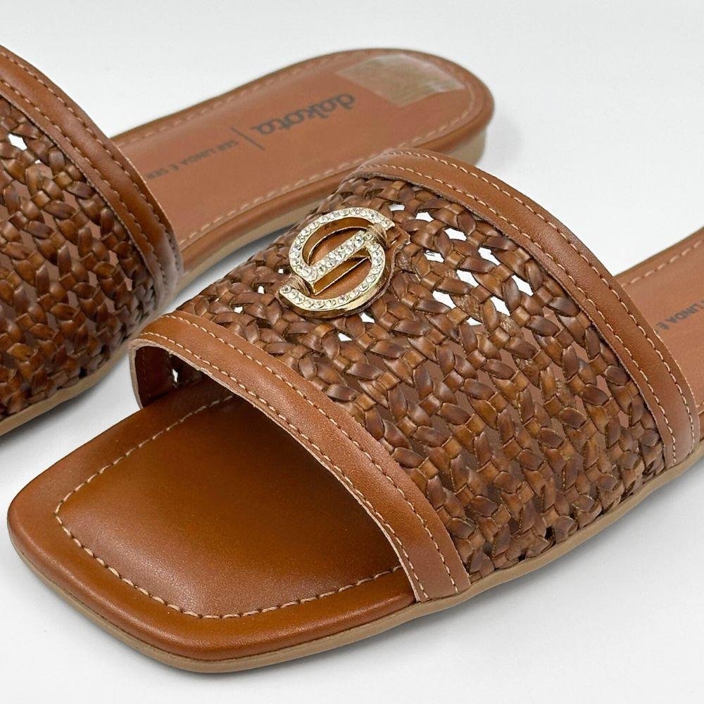 Tamanco Dakota Slide Rasteira Feminino Caramelo 3