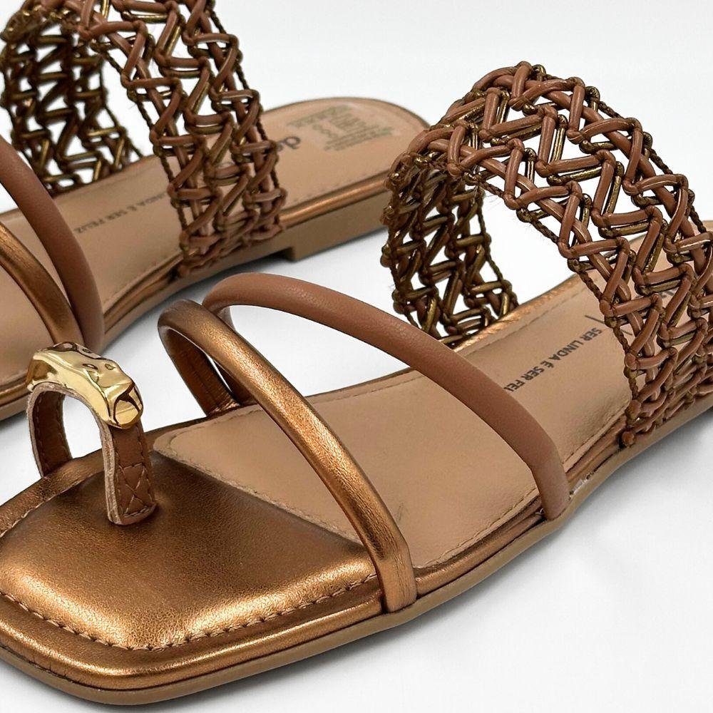 Tamanco Dakota Slide Rasteira Feminino Mascavo 3