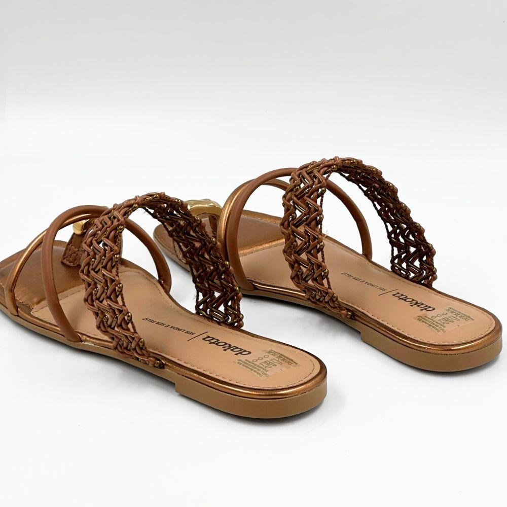 Tamanco Dakota Slide Rasteira Feminino Mascavo 4