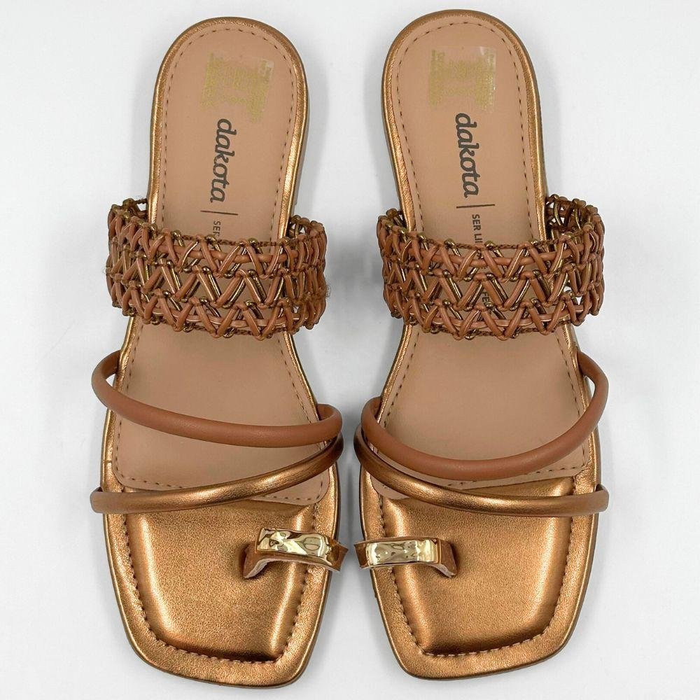 Tamanco Dakota Slide Rasteira Feminino Mascavo 5