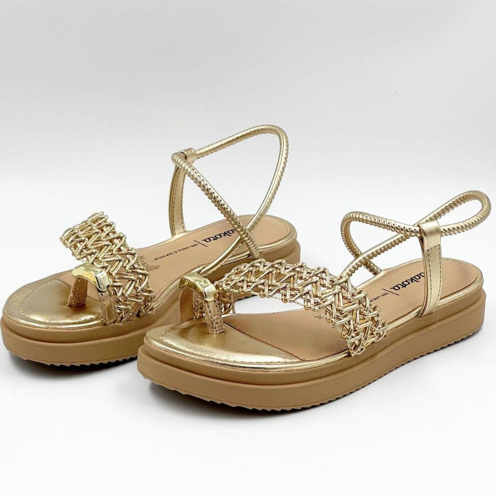 Sandália Dakota Casual Flatform Feminina Champagne 2
