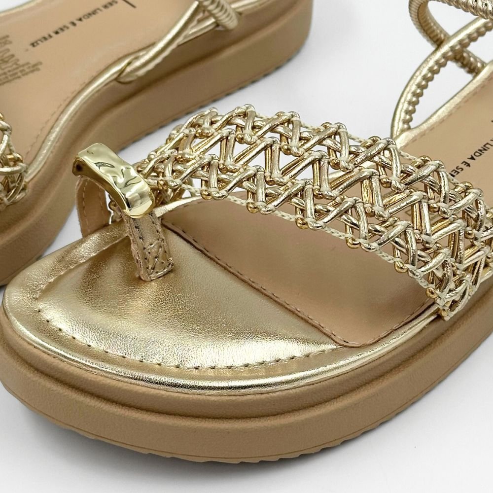 Sandália Dakota Casual Flatform Feminina Champagne 3