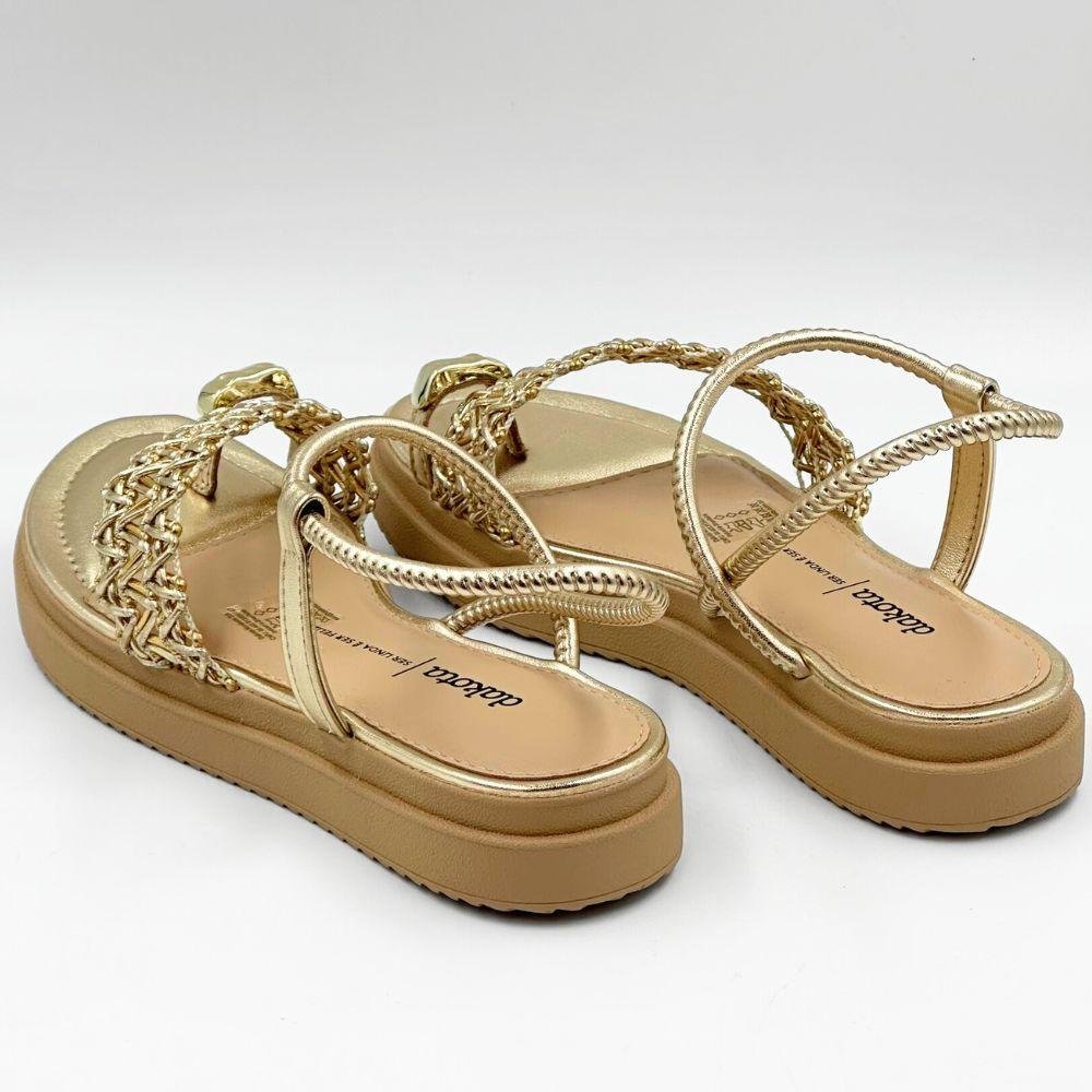 Sandália Dakota Casual Flatform Feminina Champagne 4