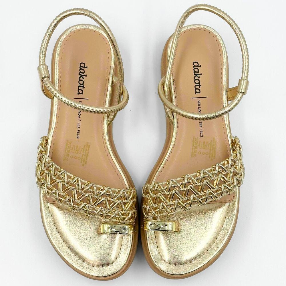 Sandália Dakota Casual Flatform Feminina Champagne 5