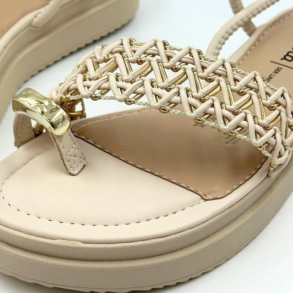 Sandália Dakota Casual Flatform Feminina Bege 3