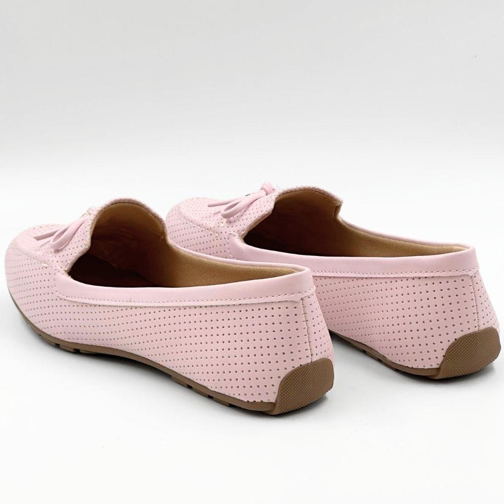 Sapato Sua Cia Mocassim com Laço Feminino Rosa Bebê 3