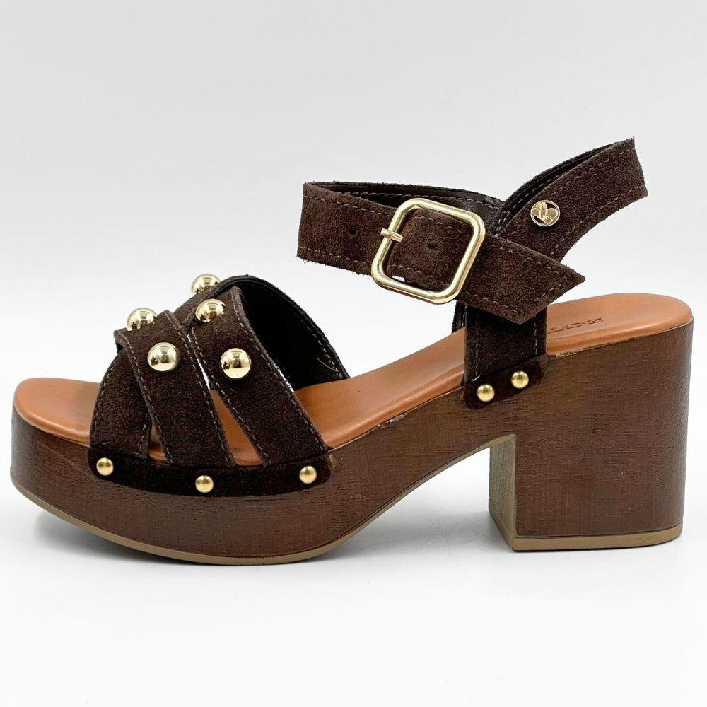 Sandália Bottero Plataforma em Camurça Feminina