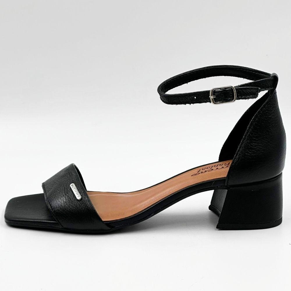 Sandália Bottero Casual Salto Bloco Feminina Preto 1