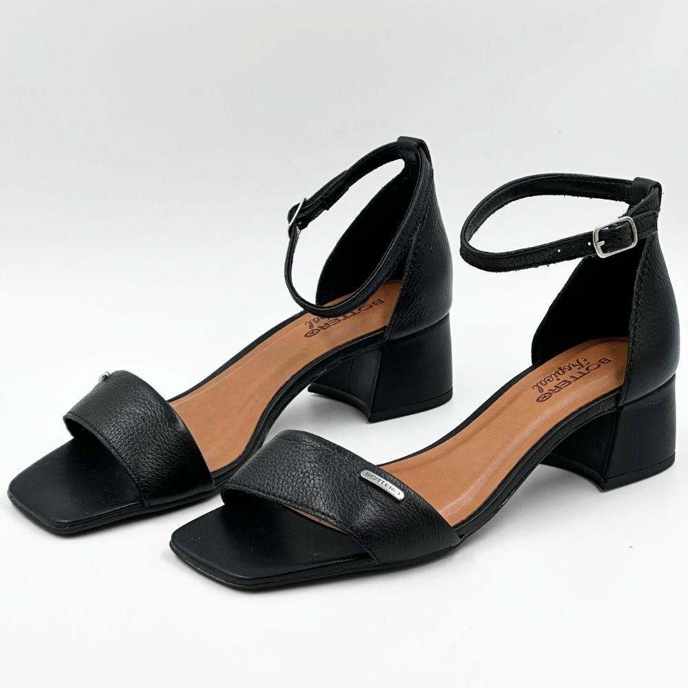 Sandália Bottero Casual Salto Bloco Feminina Preto 2