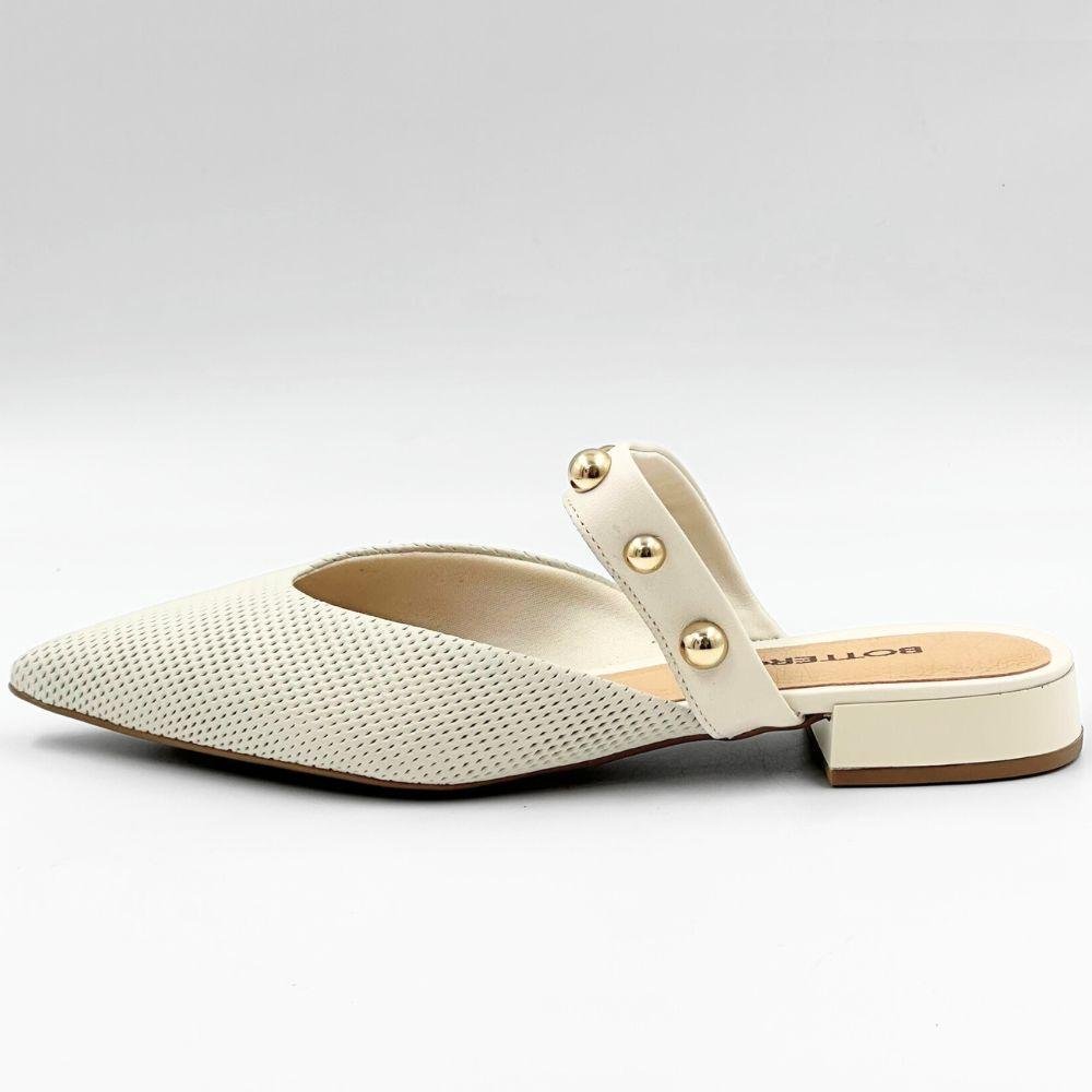 Mule Jgean Feminina De Couro GC0002 Bege