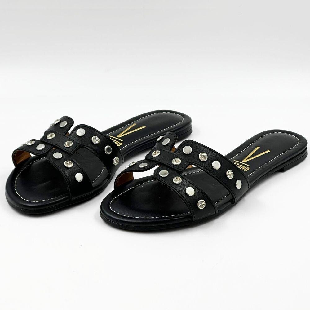 Tamanco Vizzano Rasteira Slide Feminino Preto 2