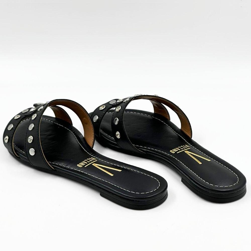 Tamanco Vizzano Rasteira Slide Feminino Preto 3