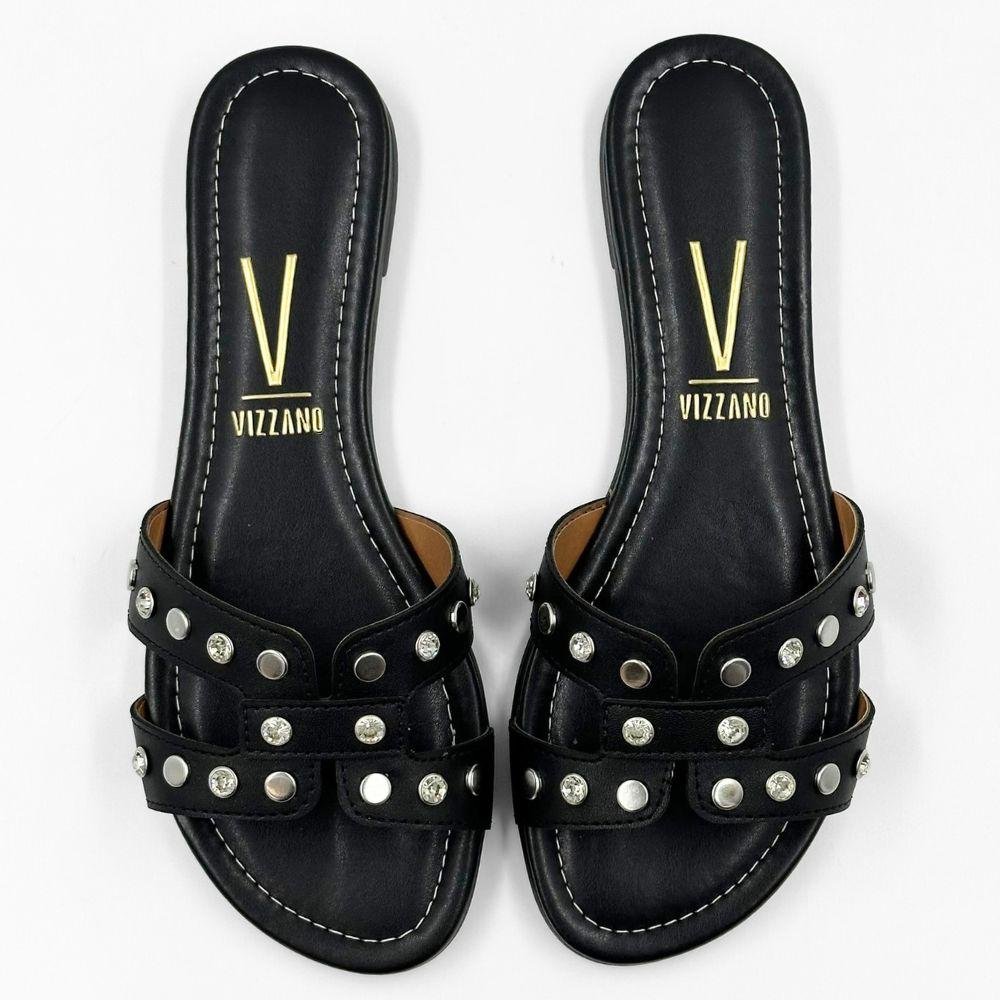 Tamanco Vizzano Rasteira Slide Feminino Preto 4