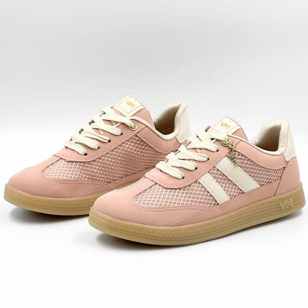 Tênis Via Marte Casual com Cadarço em Nobuck Feminino Rosa 2