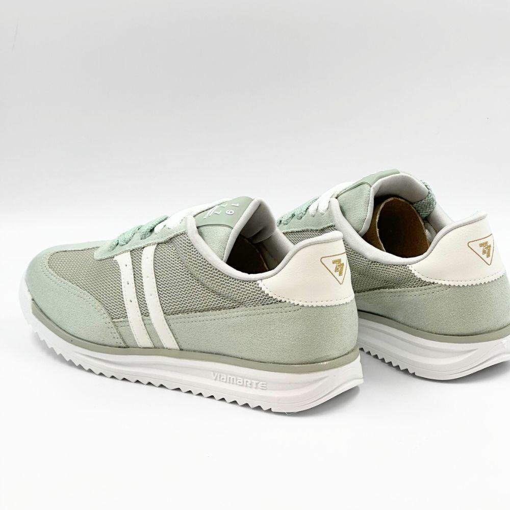 Tênis Via Marte Casual com Cadarço em Camurça Feminino Verde 4