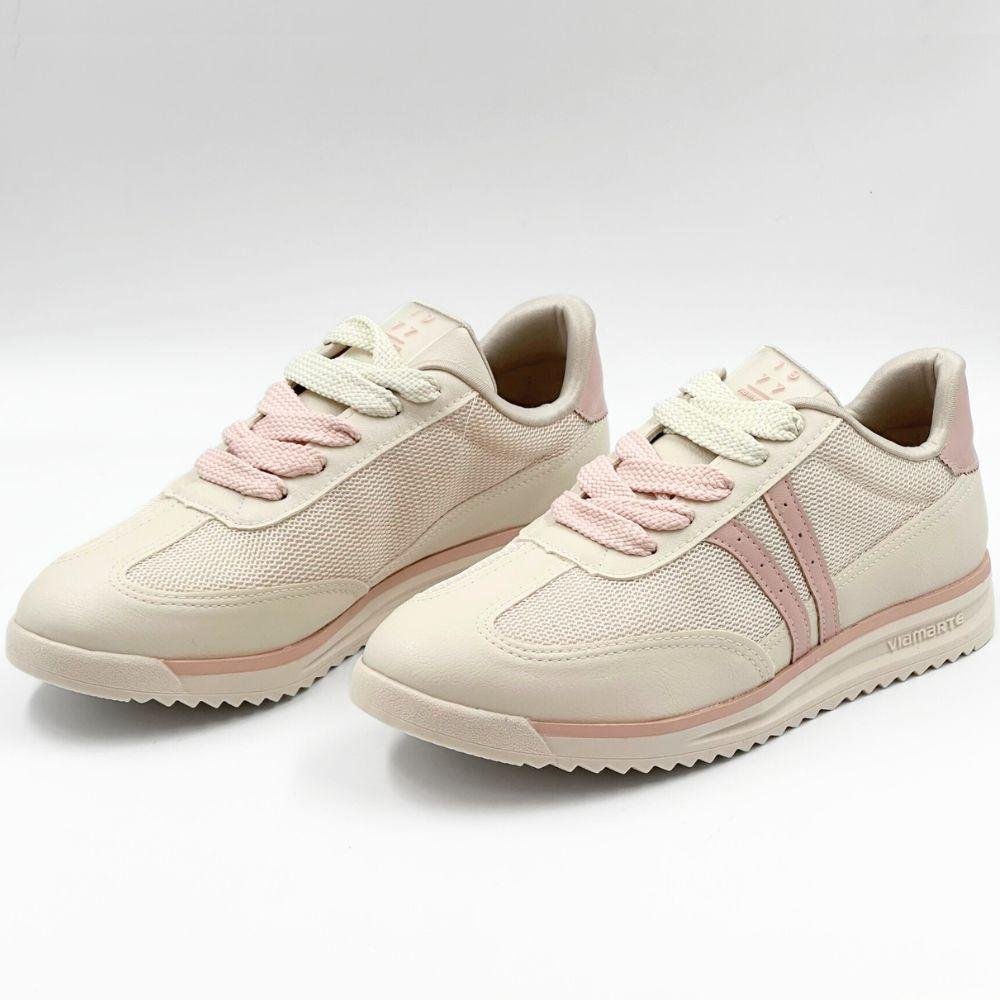 Tênis Via Marte Casual com 2 Cadarço Feminino Rosa 2