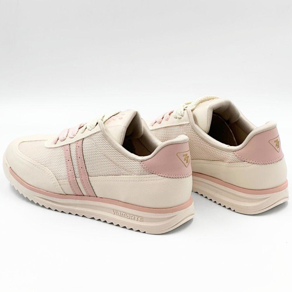 Tênis Via Marte Casual com 2 Cadarço Feminino Rosa 3