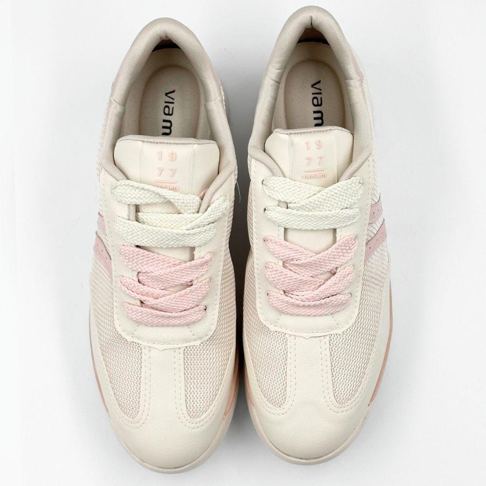 Tênis Via Marte Casual com 2 Cadarço Feminino Rosa 4