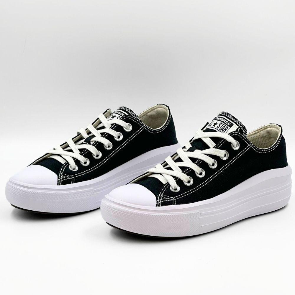 Tênis Converse All Star Flatform Chuck Taylor Move Feminino Preto/Branco 2