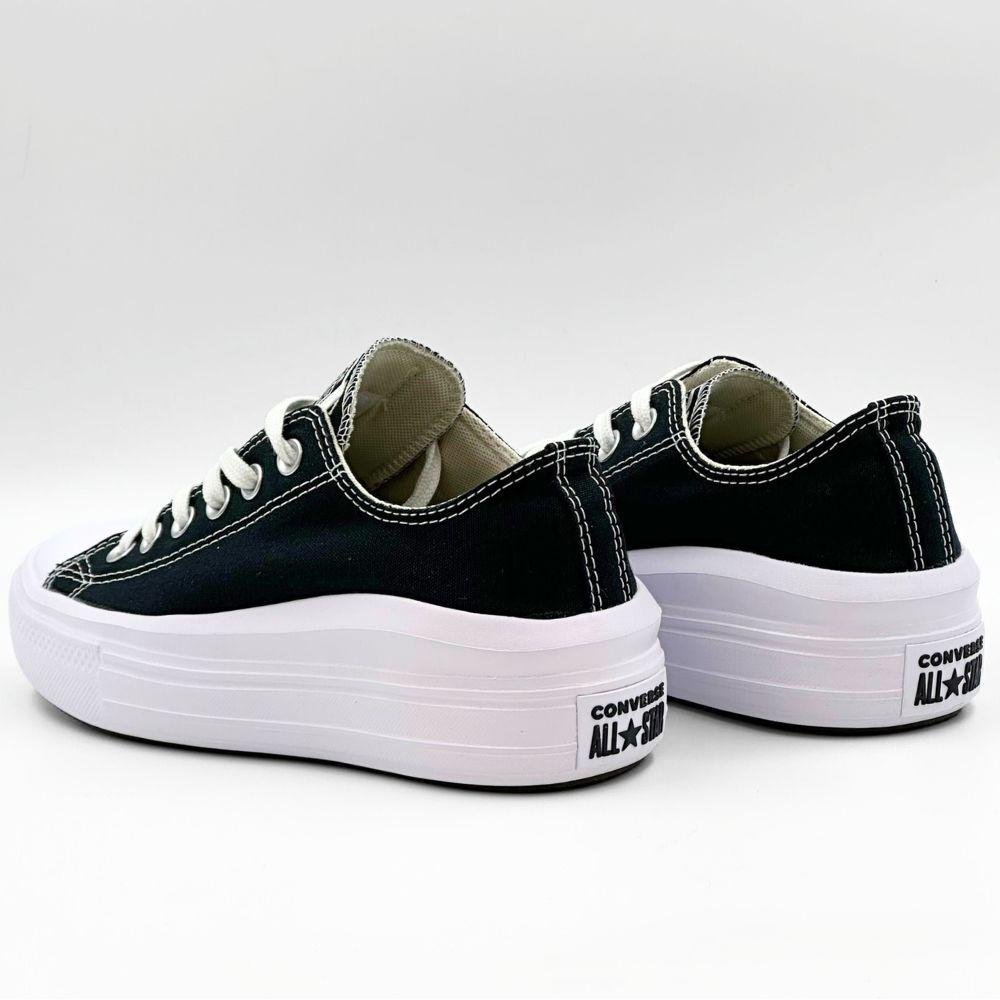 Tênis Converse All Star Flatform Chuck Taylor Move Feminino Preto/Branco 3
