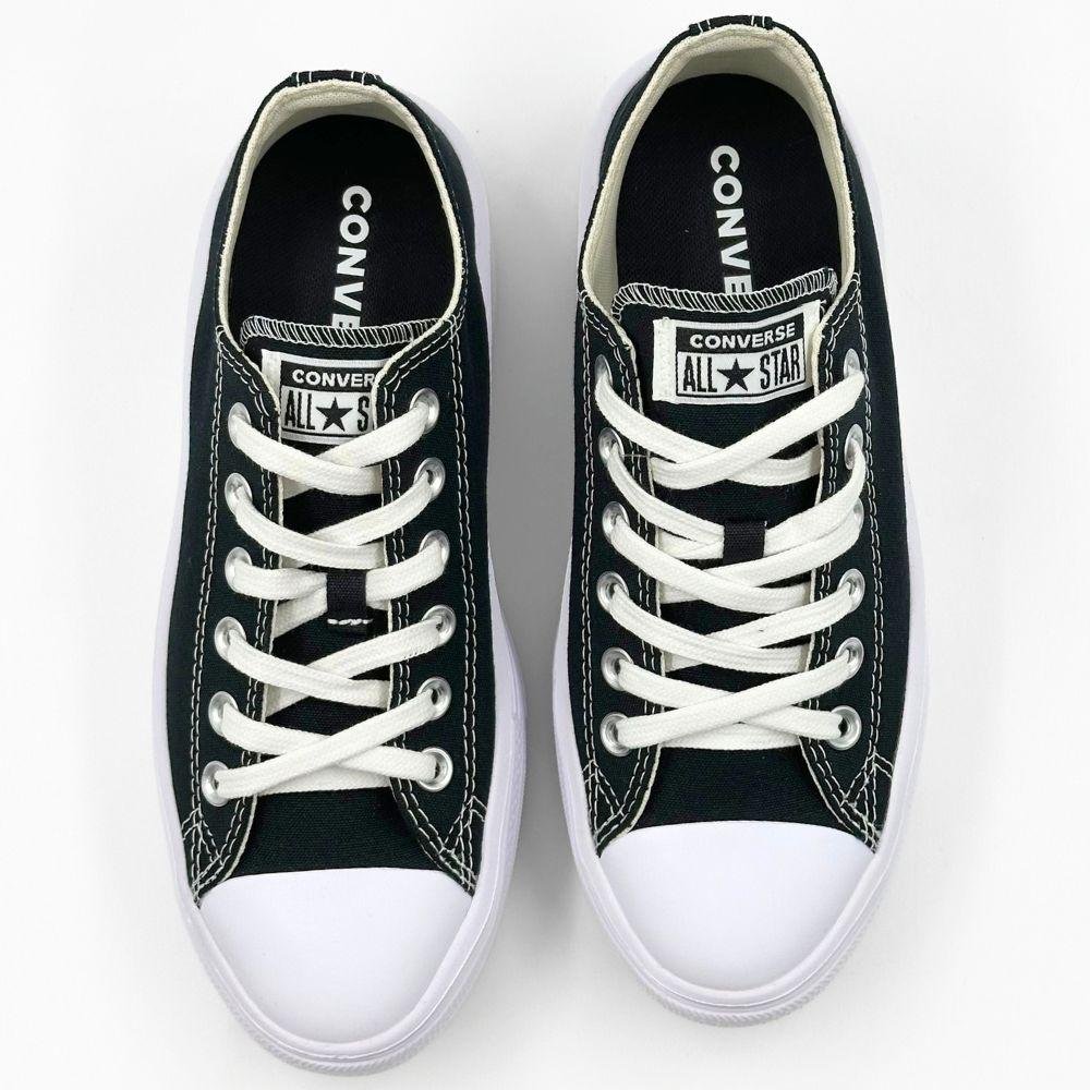 Tênis Converse All Star Flatform Chuck Taylor Move Feminino Preto/Branco 4