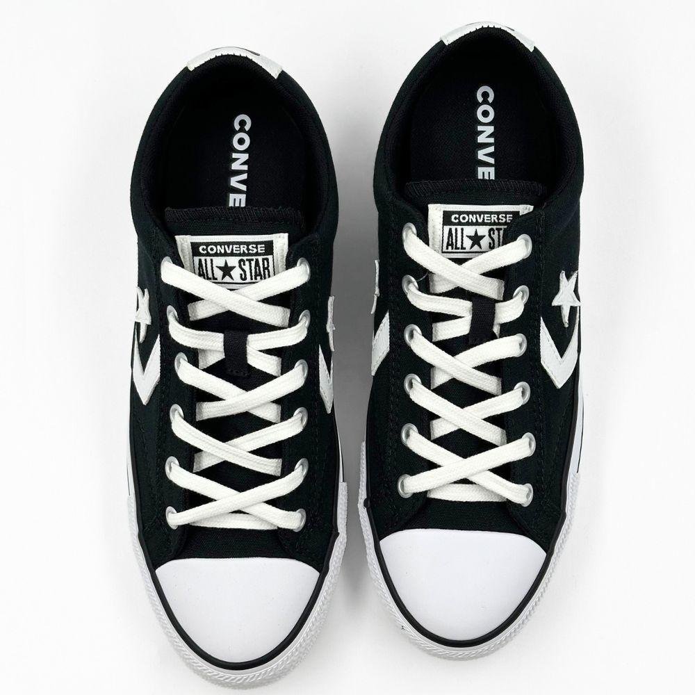 Tênis Converse All Star Player com Cadarço Unissex Preto/Branco 4