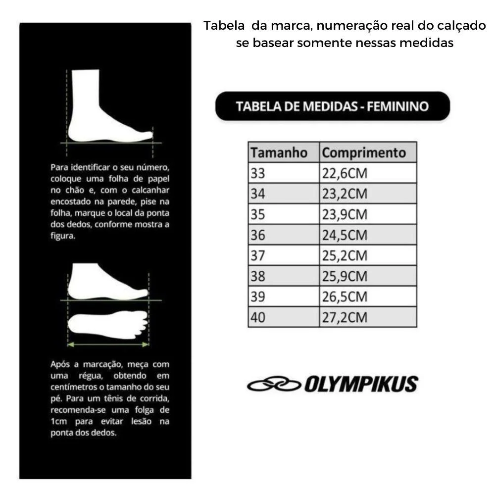 Tênis Olympikus Esportivo Slip Feminino Preto 5