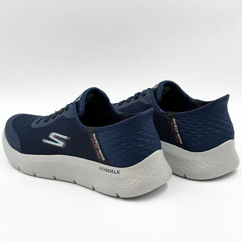 Tênis Skechers Esportivo Go Walk Flex-Hands Up Masculino Azul/Marinho 3