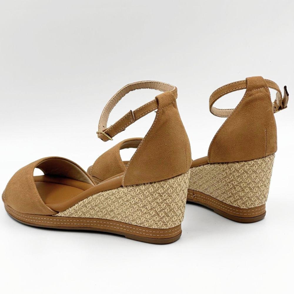 Sandália Piccadilly Casual Anabela Feminina Mascavo 3