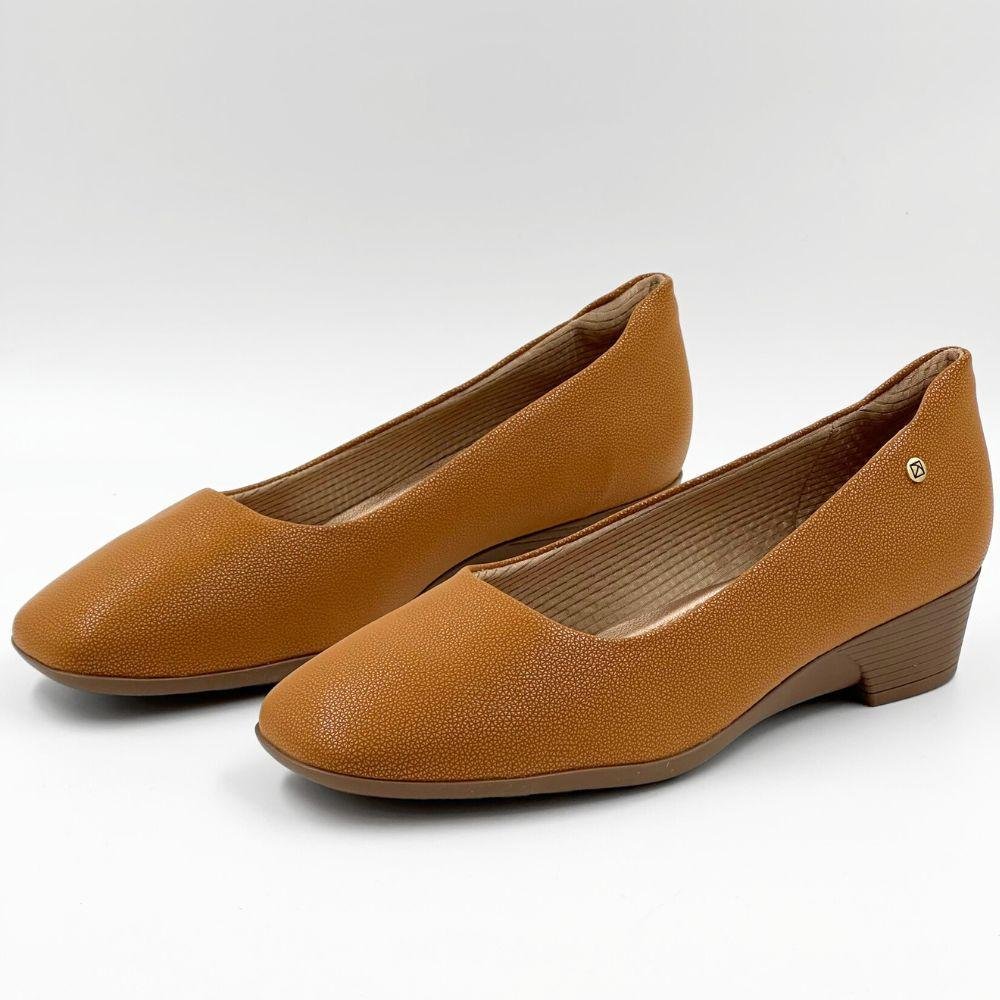 Sapato Piccadilly Salto Baixo Feminino Mascavo 2