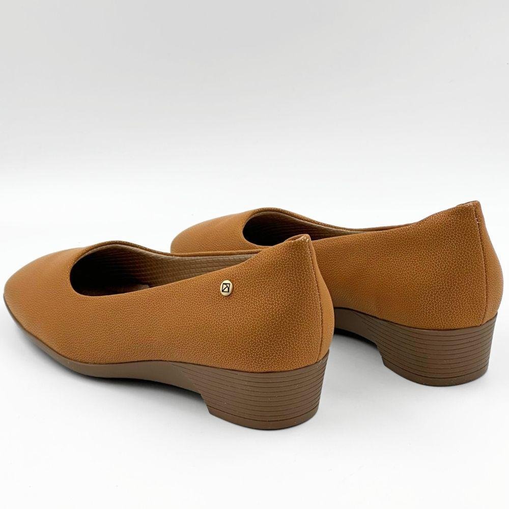 Sapato Piccadilly Salto Baixo Feminino Mascavo 3