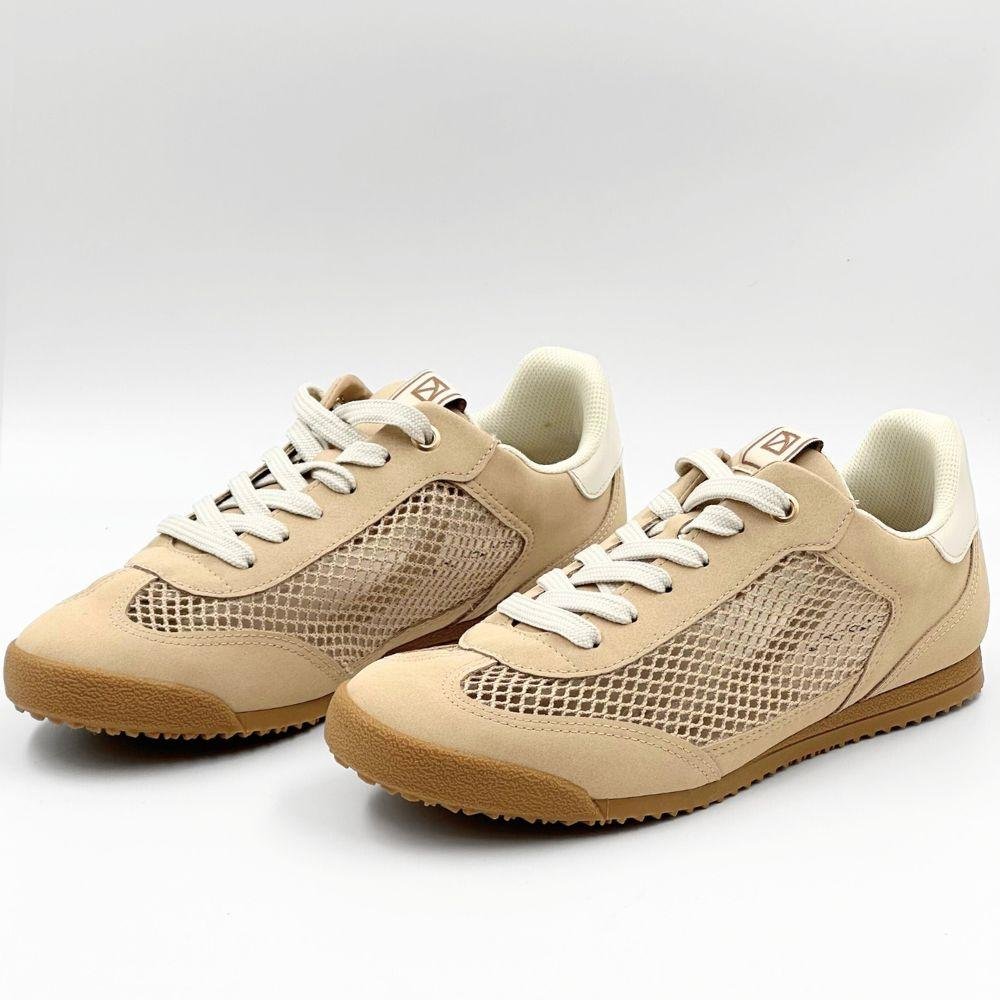 Tênis Piccadilly Casual com Cadarço Feminino Bege 2