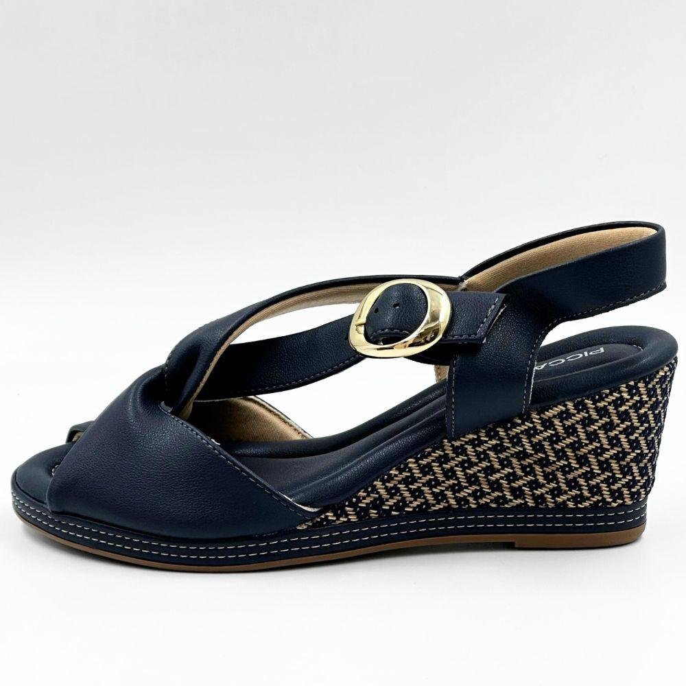 Sandália Piccadilly Anabela Casual Feminina