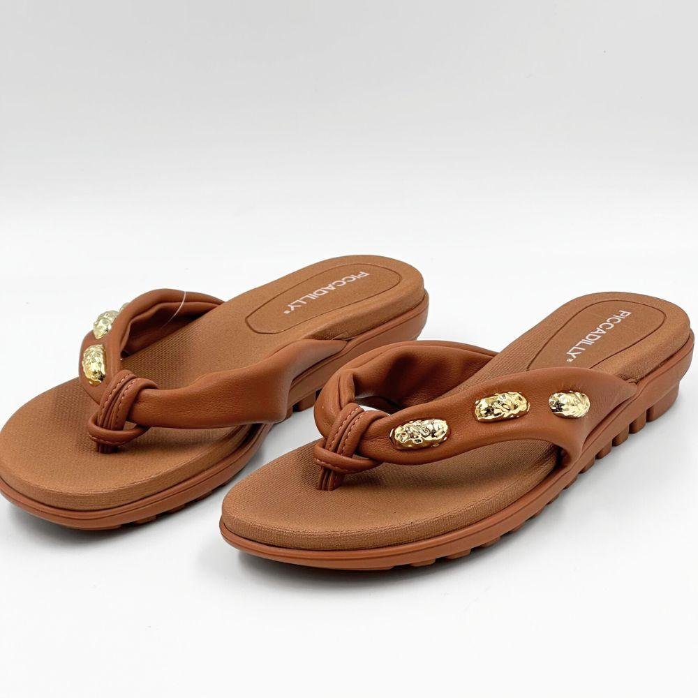 Tamanco Piccadilly Anabela Casual Feminino Ocre 2