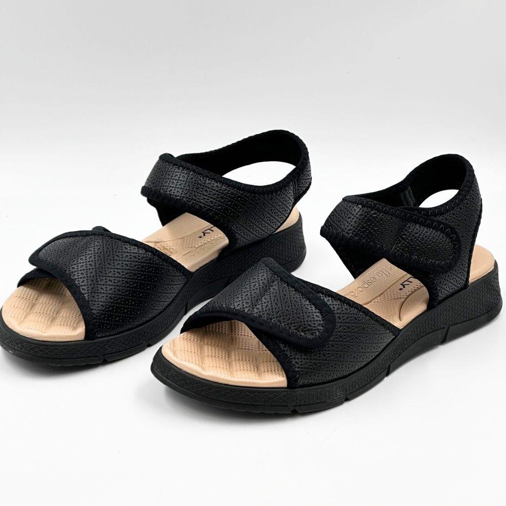Sandália Piccadilly Papete Casual Feminina Preto 2