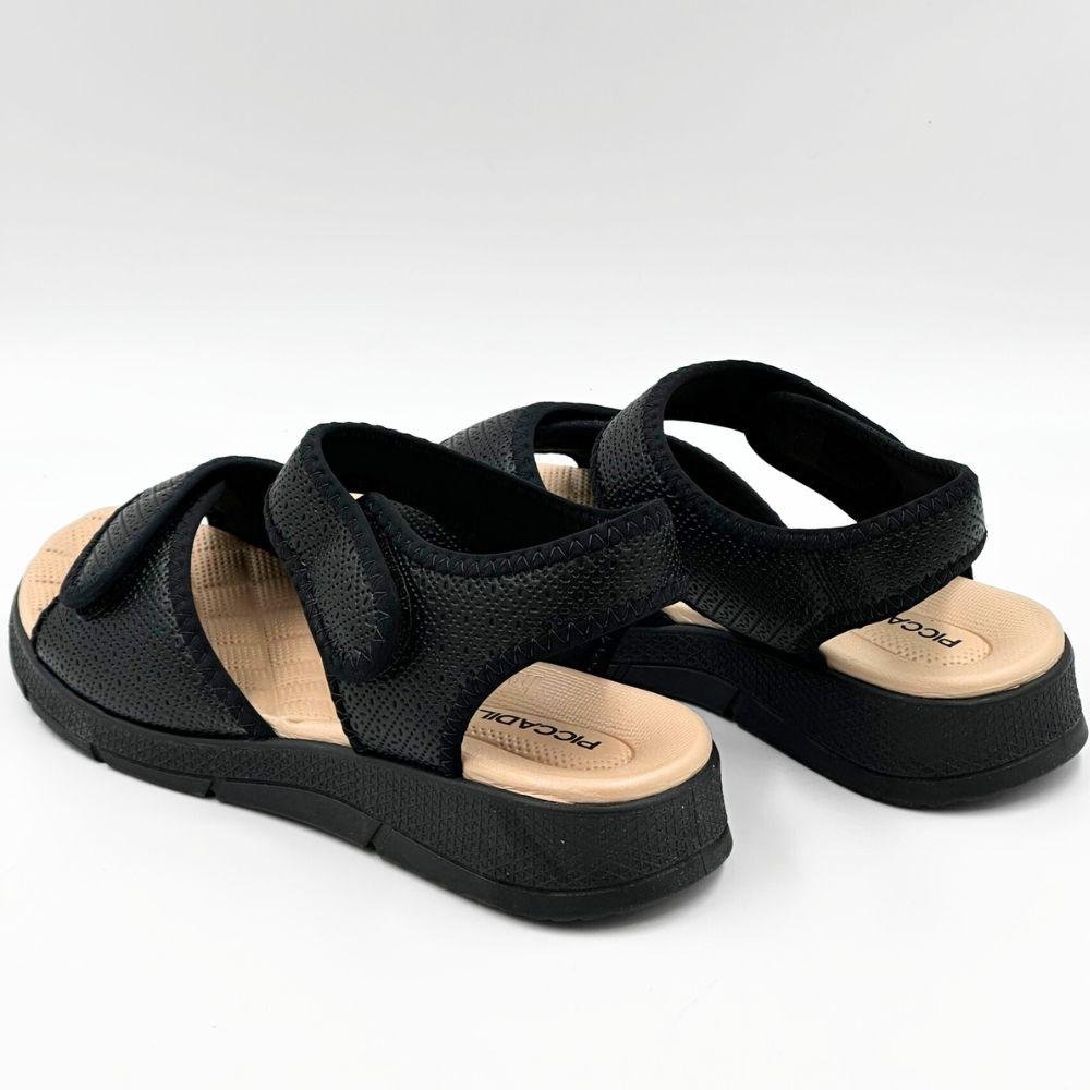 Sandália Piccadilly Papete Casual Feminina Preto 3