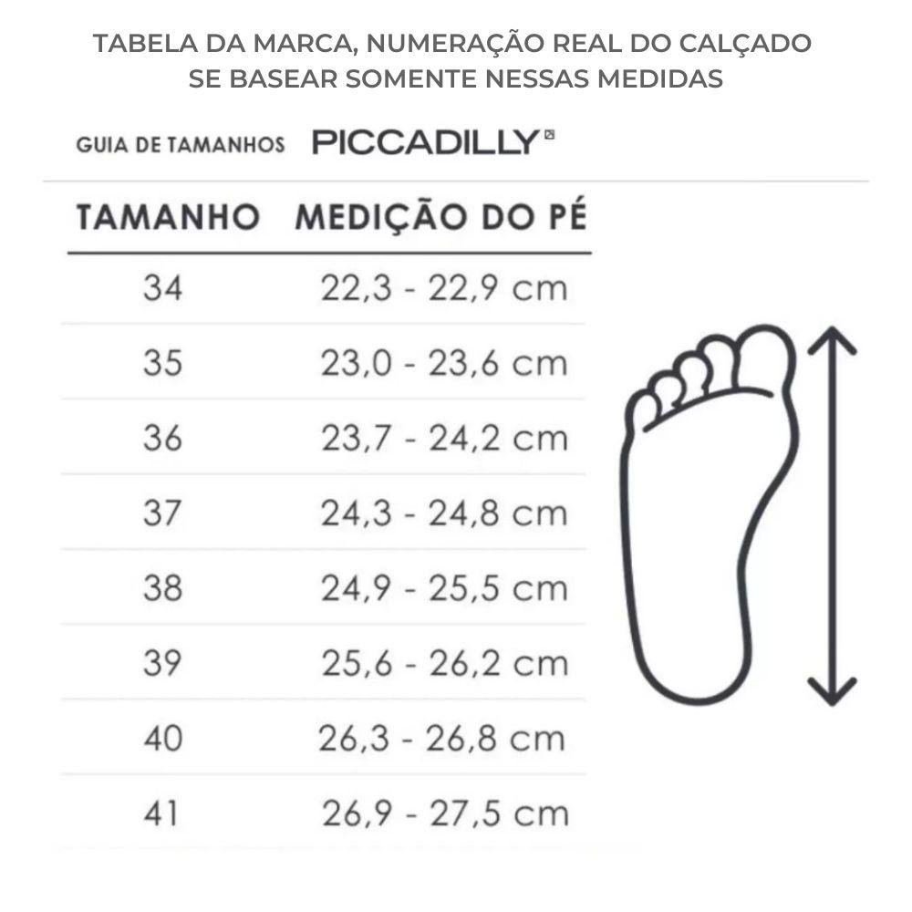 Sandália Piccadilly Papete Casual Feminina Preto 5