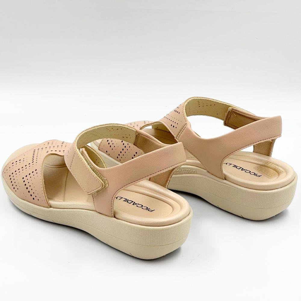 Sandália Piccadilly Casual Papete Feminina Rosé 3